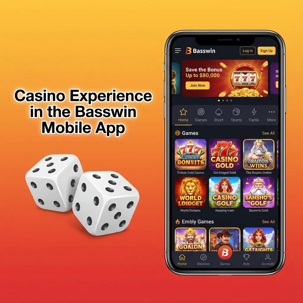 Casino Experience in the Basswin Mobile App